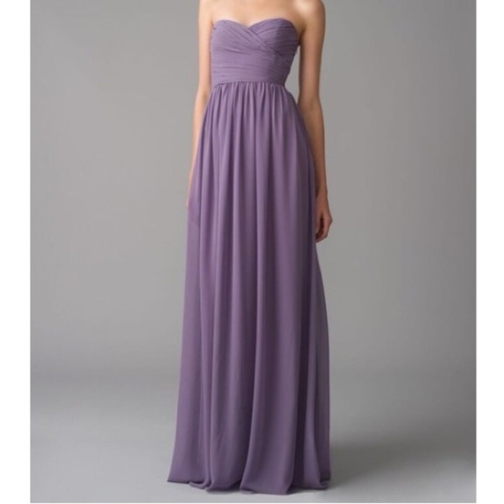 Monique‎ Lhuillier Bridesmaids Dress Size 4 Color Purple